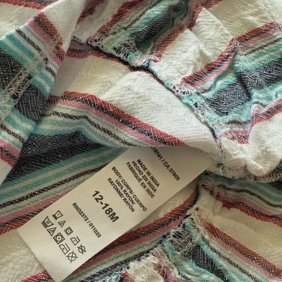 Splendid|Baby girl two piece matching summer set-Tank dress & bottoms•••Stripes - Picture 5 of 6